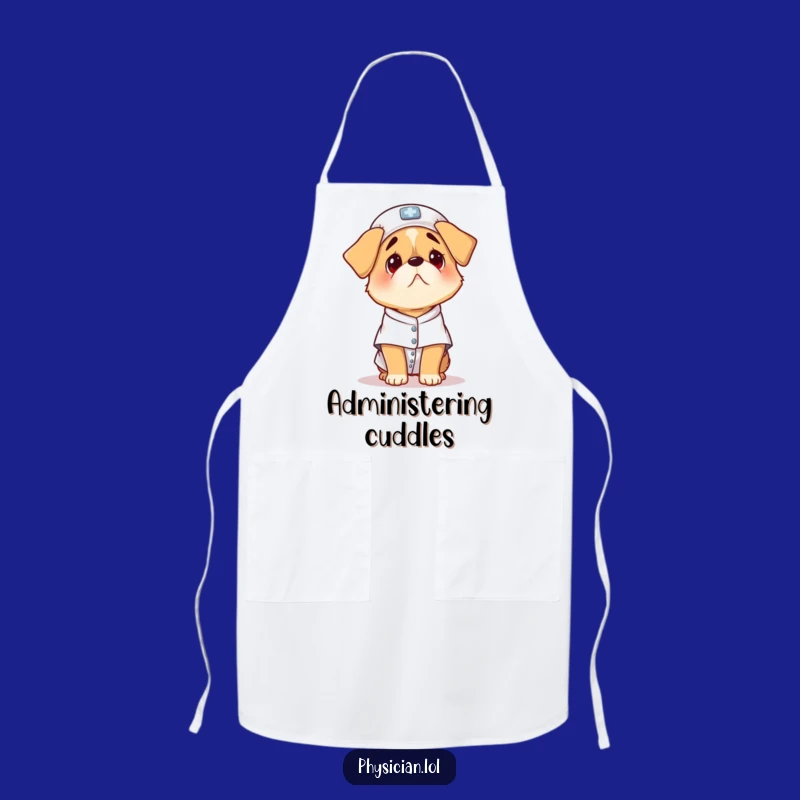 Funny Confused Dog Apron: Hilarious Chef Pup for Kitchen Fun
