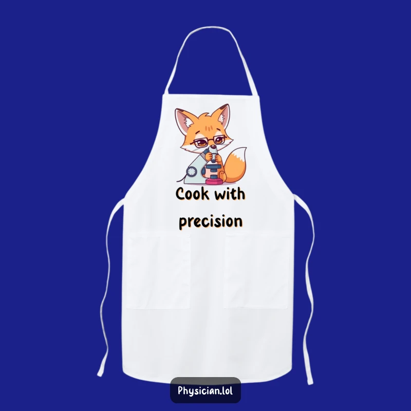 Funny Fox Lab Apron: Determined Scientist, a Chef's Funny Gift