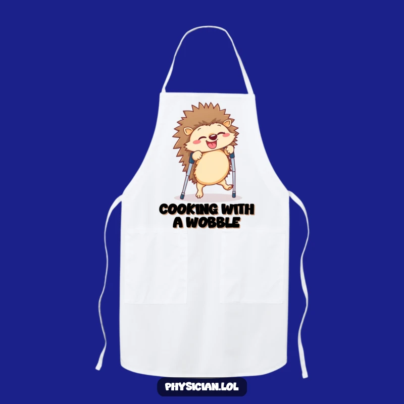Funny Hedgehog Cartwheel Apron: Cook with Giggles and Hilarious Kitchen Style!
