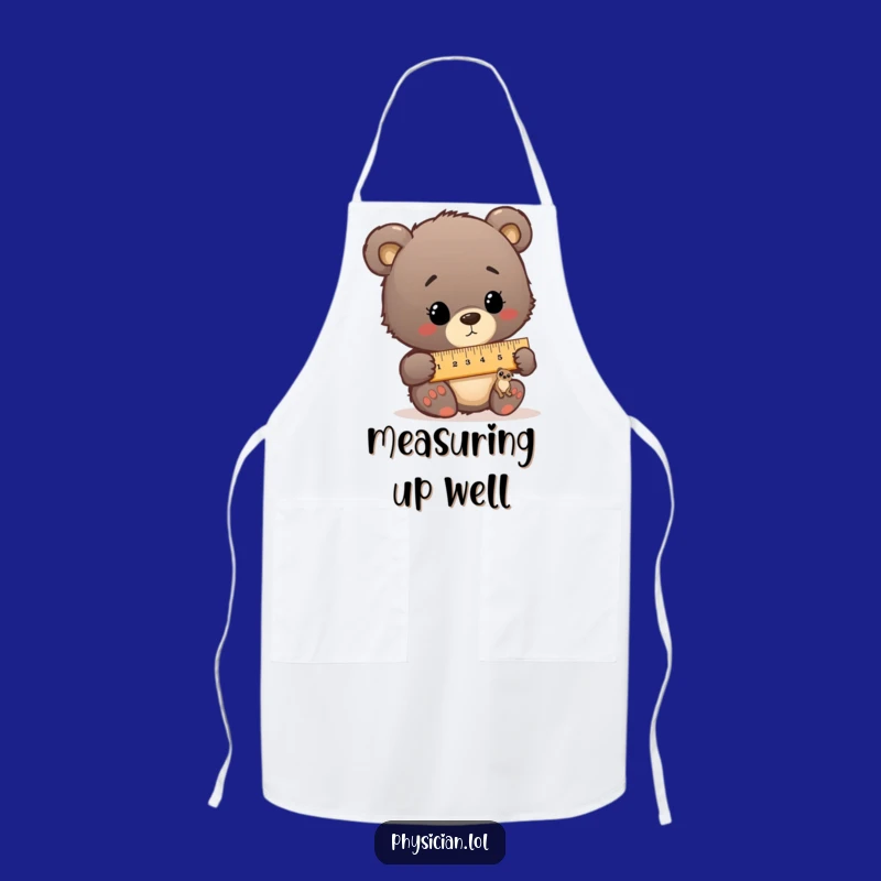 Funny Bear Cub Chef Apron - Humorous Kitchen Companion Gift