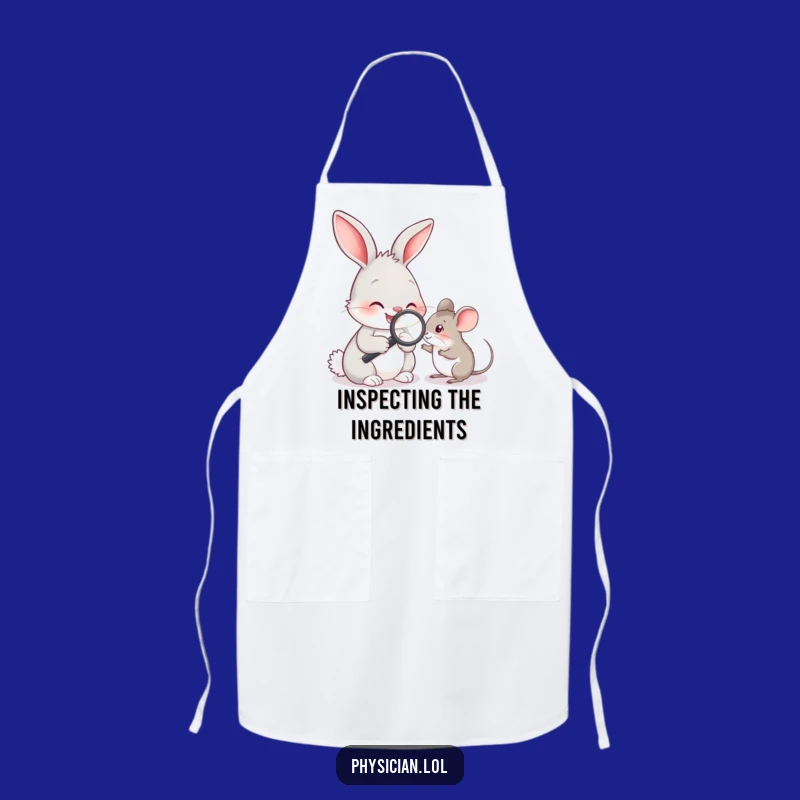 Funny Rabbit Doctor Apron: Cook with Compassion and Hilarious Style