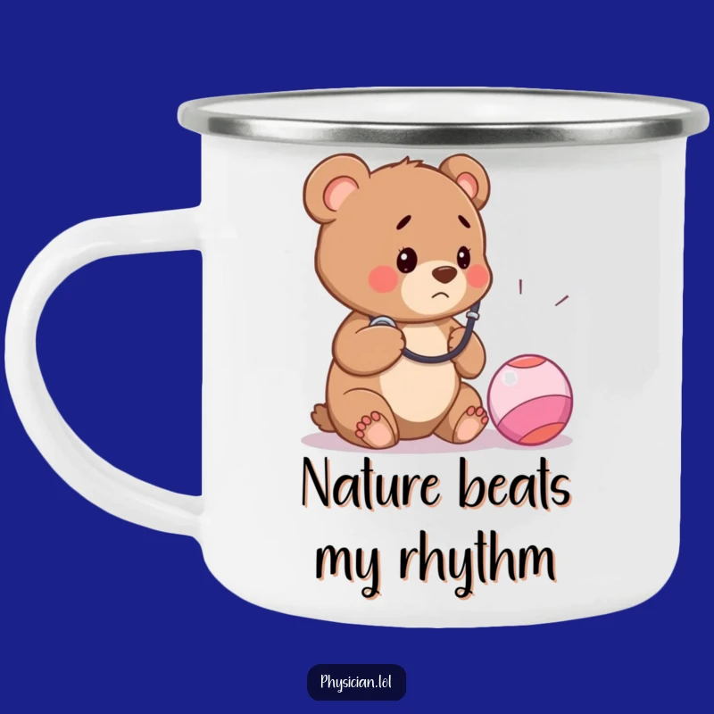 Funny Bear Cub Doctor Camping Mug - Hilarious Outdoor Adventure Drinkware!