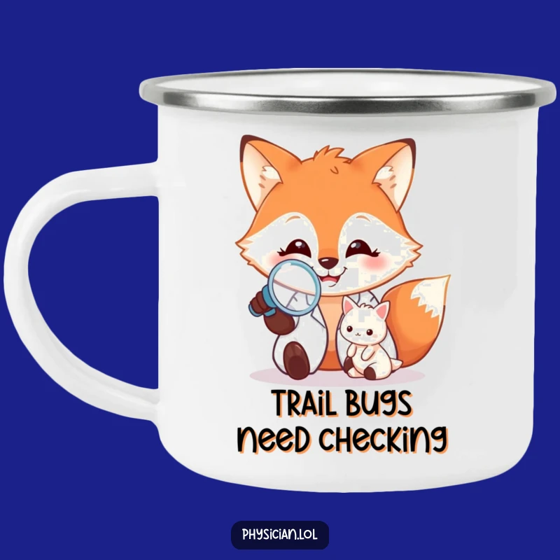 Funny Happy Fox Doctor Camping Mug - Explore with Expertise!