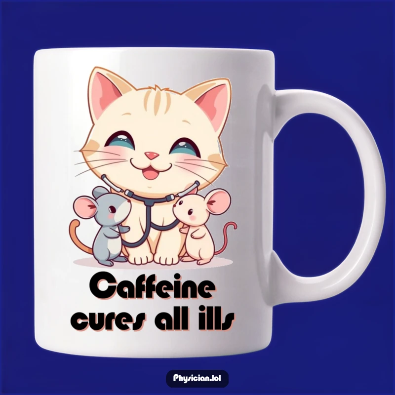 Funny Cat Doctor Mug: Purrfectly Caring, A Hilarious Vet Gift!