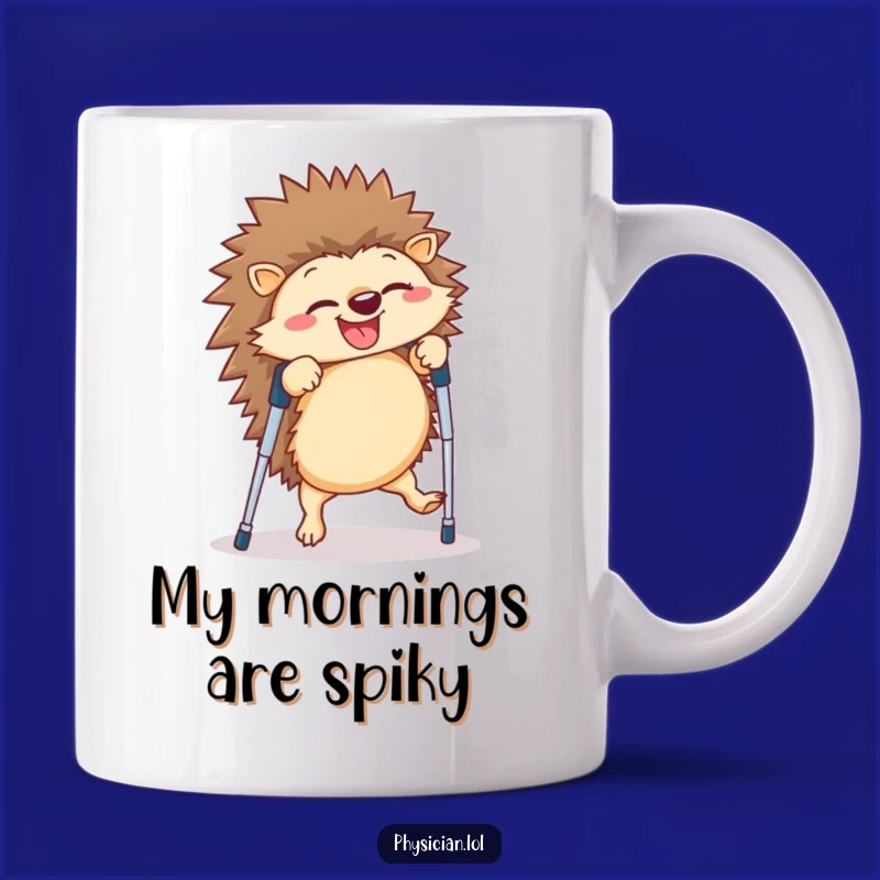 Funny Hedgehog Cartwheel Mug: Hilarious Get Well Gift for a Laugh!