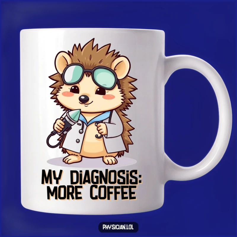 Funny Hedgehog Doctor Mug: Charming Veterinarian Gift for Animal Lovers