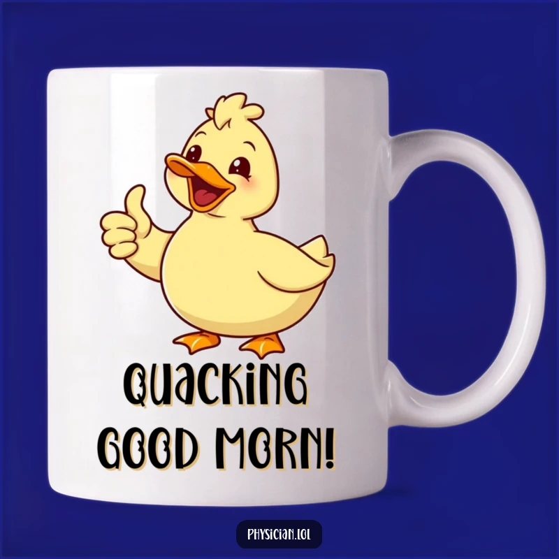 Funny Duck Thumbs Up Mug - Hilarious Gift for Optimists & Quacking Good Vibes
