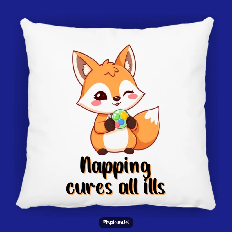 Funny Fox Doctor Pillow: Cozy Comfort with a Cheerful Fox, Sweet Funny Gift