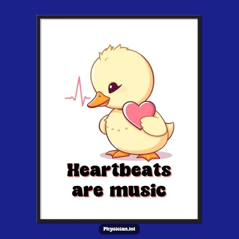 Funny Duckling Doctor Digital Art - Instant Download for Cheerful Decor