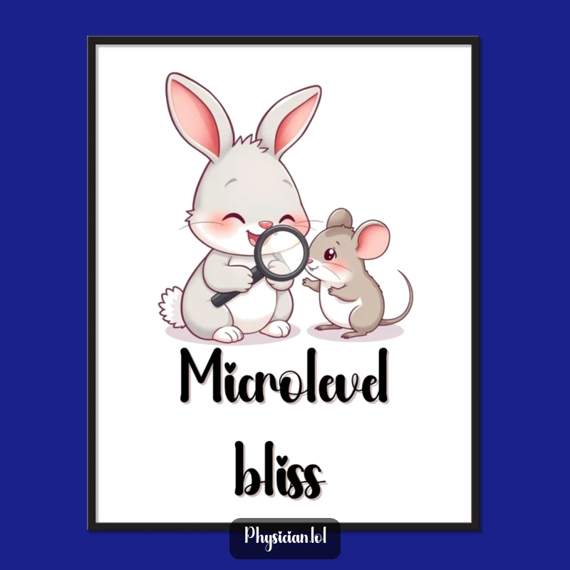 Funny Rabbit Doctor Digital Art: Instant Cute Healthcare Humor Download