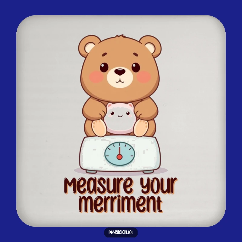 Funny Bear Coaster: Drinks Stay Safe with This Proud Vet's Hilarious Accessory