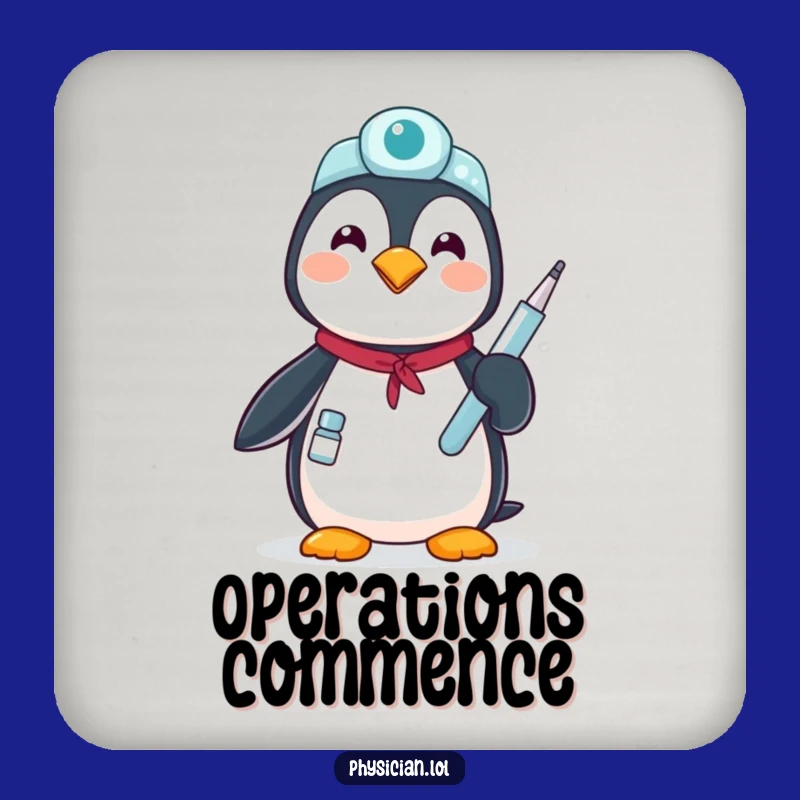 Proud Penguin Coaster: Funny Gift for Caring Tables