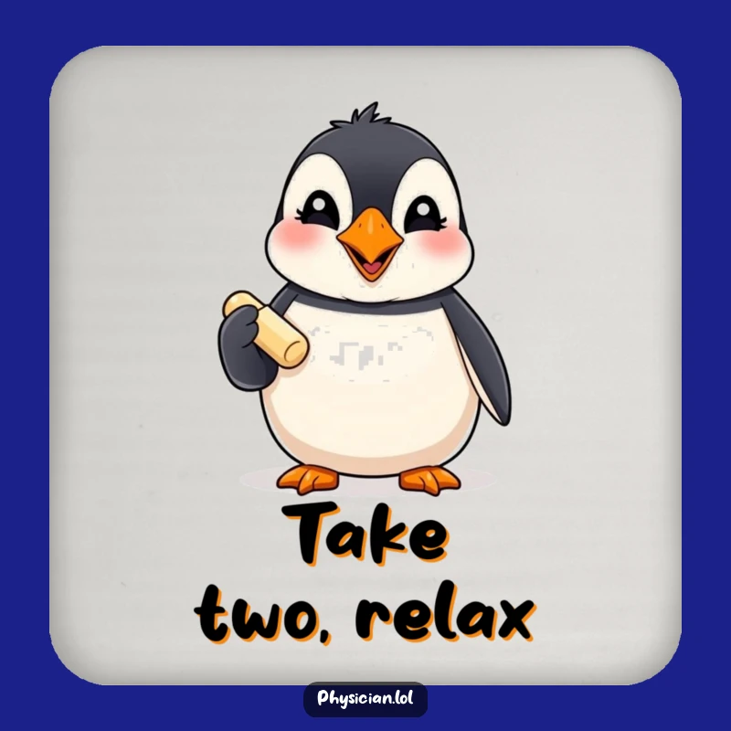 Funny Puffin Pill Coasters: Protect Your Surfaces with Charming Humor