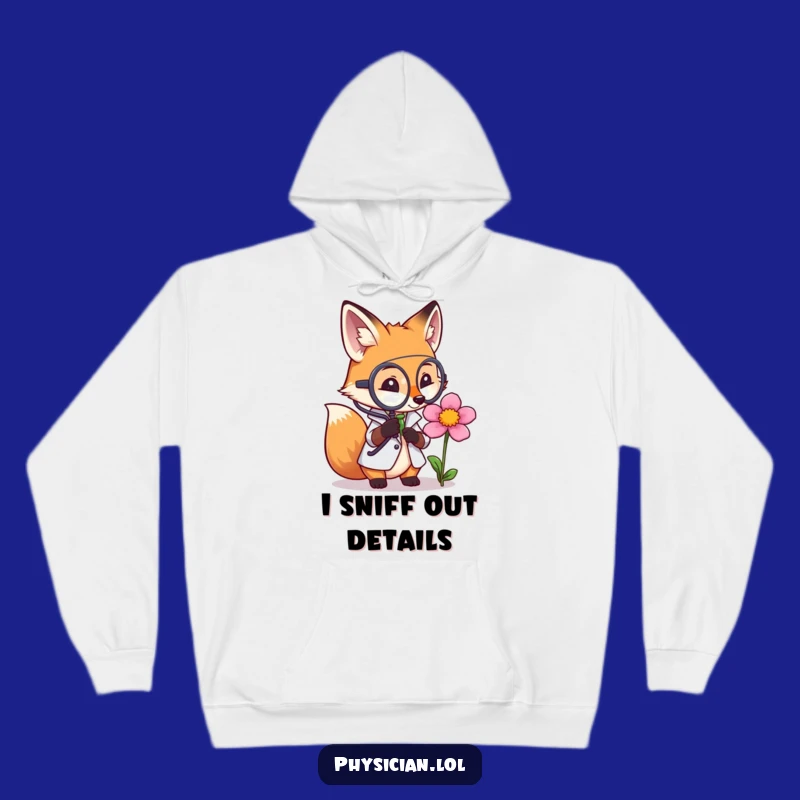 Cozy Funny Fox Doctor Hoodie: Warm Comfort with Thoughtful Charm