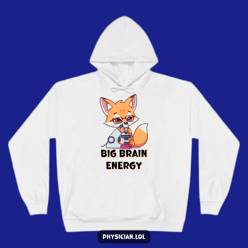 Cozy Funny Fox Lab Hoodie: Determined Scientist, an Amazing Funny Gift