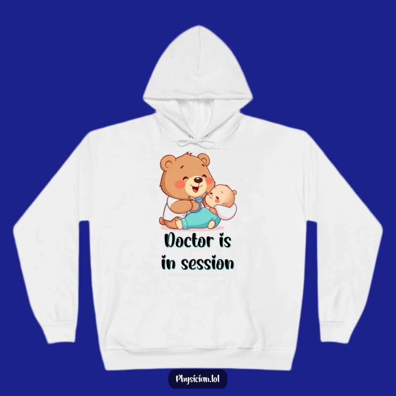 Cozy Funny Bear Hoodie: Warm Comfort from Your Bear Doctor!