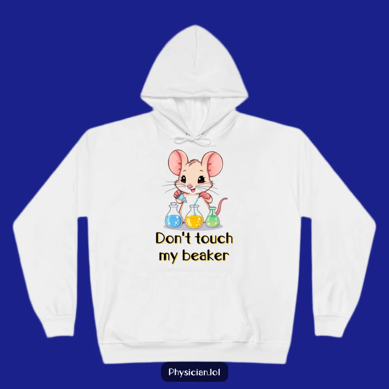 Funny Mouse Lab Hoodie: Mischievous Mouse Warm, Hilarious Lab Wear