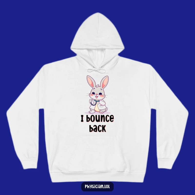 Cozy Funny Bunny Doctor Hoodie: Warm Hugs and Healthcare Smiles