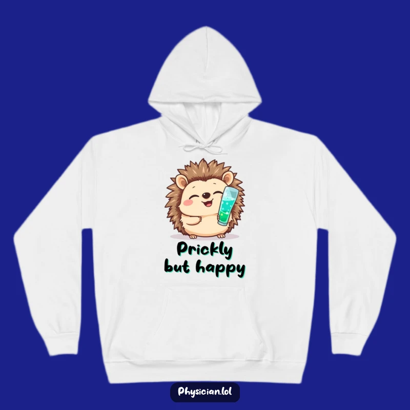 Funny Hedgehog Nurse Hoodie: Cheerful Shot Giver, Cozy Medical Comfort Gift