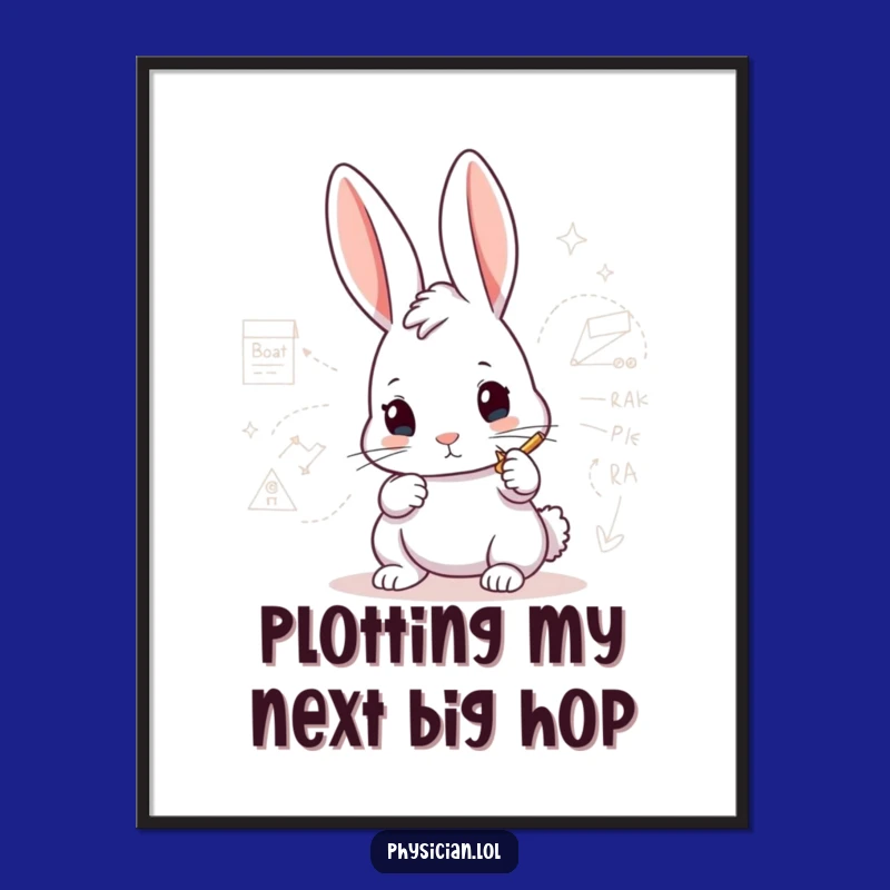 Free Printable Comedy Rabbit Engineer Wall Art: Hilarious Downloadable Art for Planners