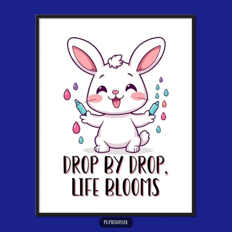 Free Printable Wall Art: Cheerful Bunny Doctor Funny Downloadable Decor for Home