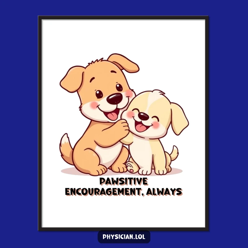 Free Printable Wall Art: Dog & Puppy - Heartwarming Downloadable Decor