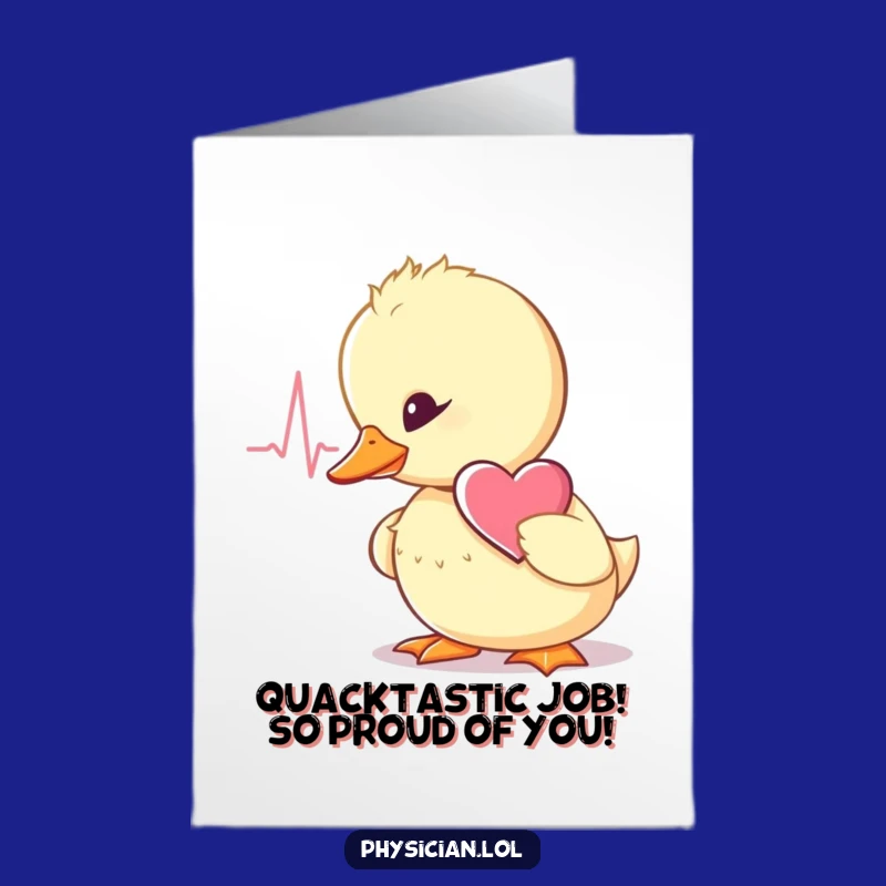 Free Printable Congrats Card: Wobbly Duckling's Heartfelt Cheers