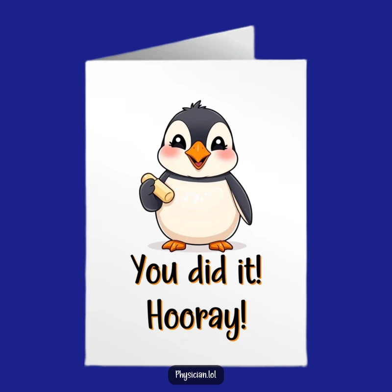 Free Printable Puffin Card: Cheerful Pill Congratulation for a Funny Downloadable Gift Surprise