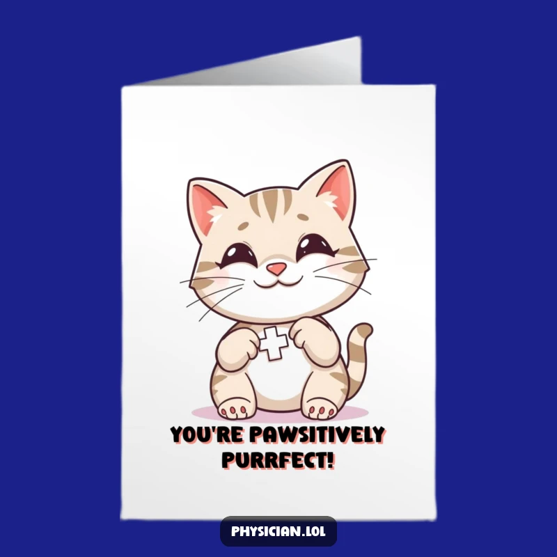 Free Printable Congrats Card: Bandage Cat, Hilarious Downloadable Gift!