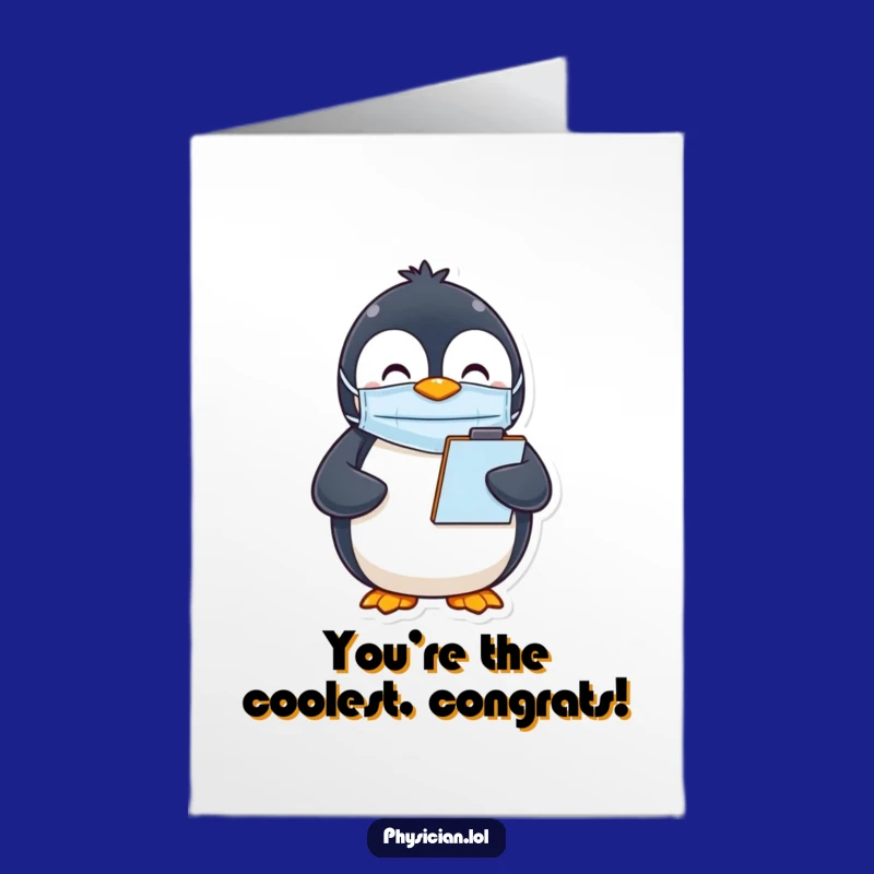 Free Printable Congrats Card: Penguin Planner, Hilarious Downloadable Gift!