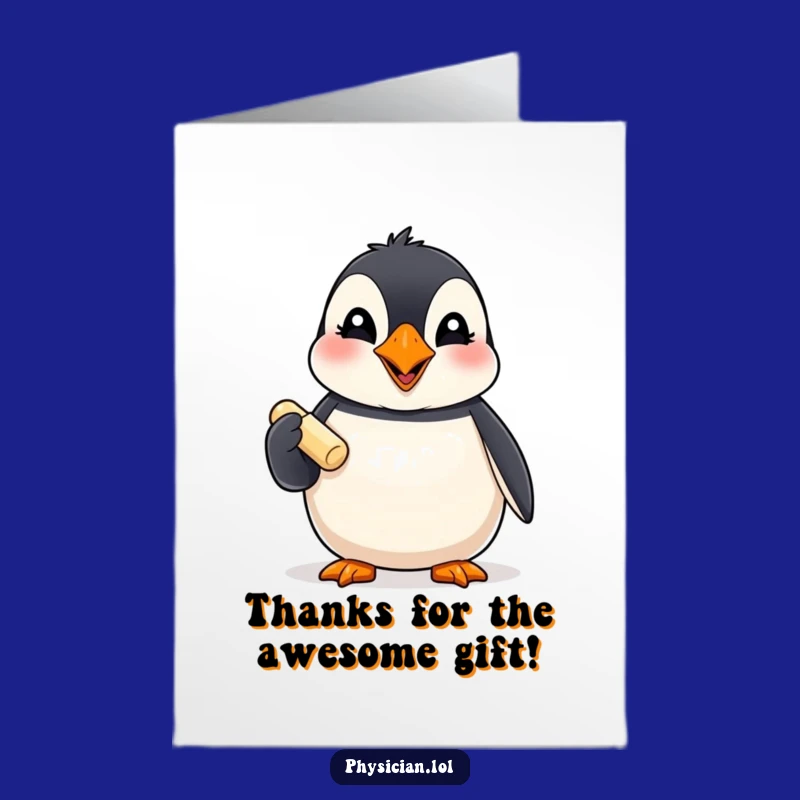 Free Printable Puffin Thank You Card: Giggles & Pills for a Funny Downloadable Gift