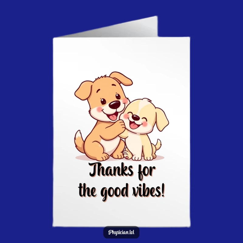 Free Printable Thank You Card: Dog & Puppy - Kind Downloadable Gift