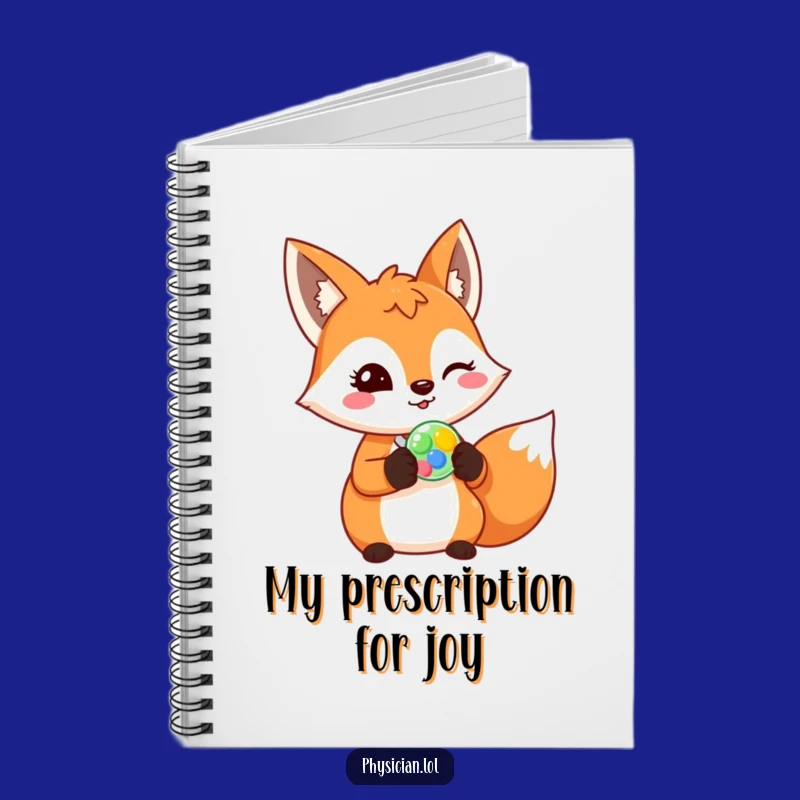 Funny Fox Doctor Notebook: Jot Down Prescriptions with a Cheerful Fox, Perfect Funny Gift