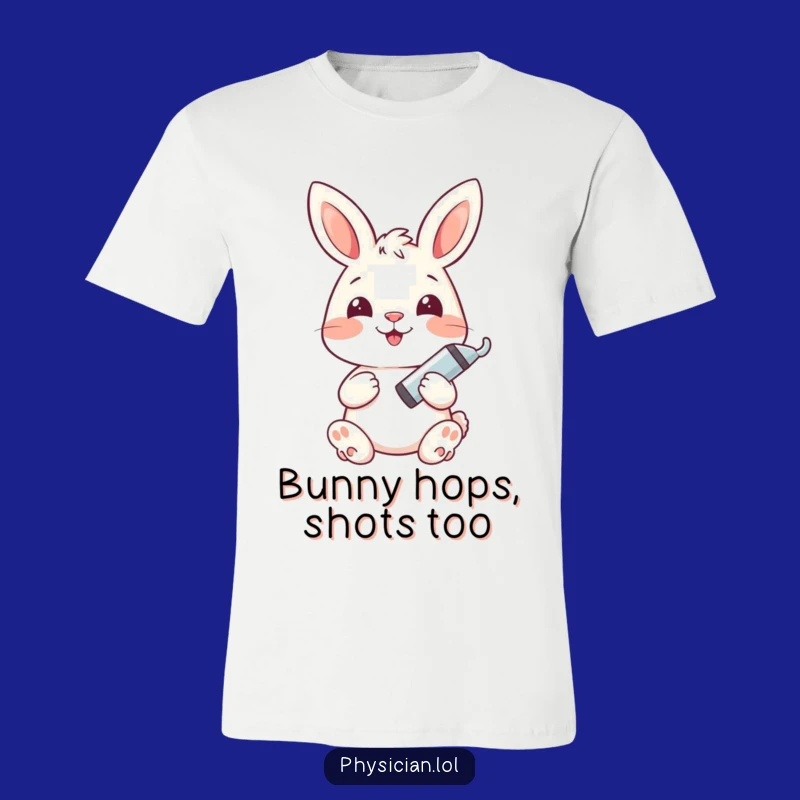 Funny Bunny Vaccine Squad T-Shirt: Humorous Healthcare Gift