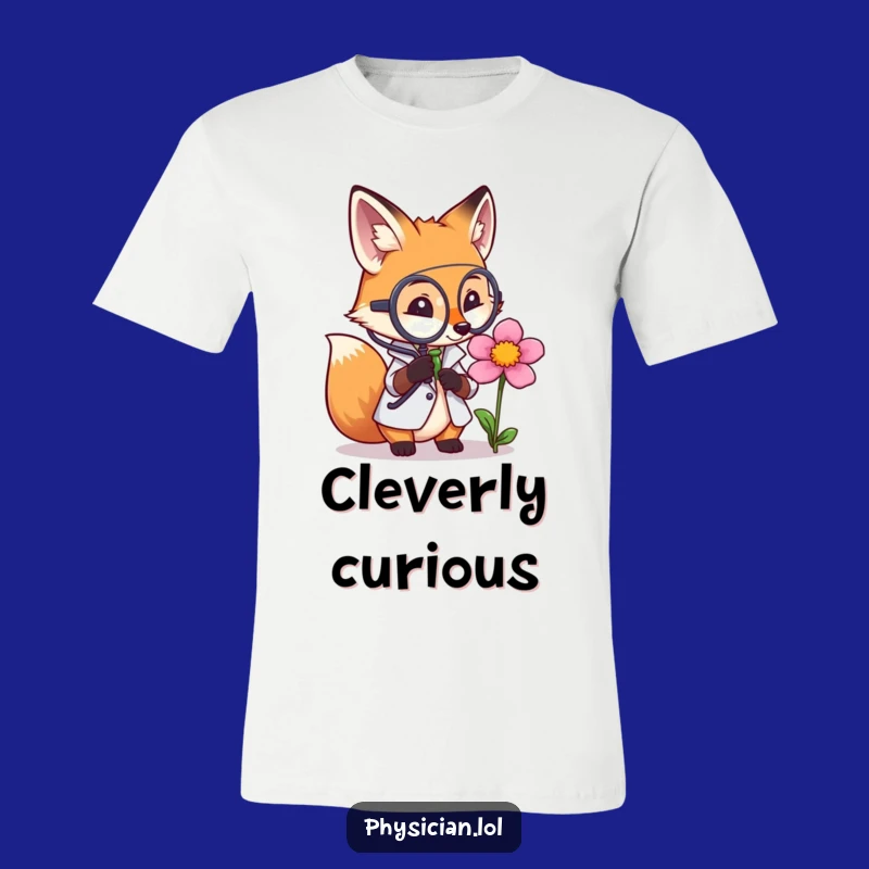 Funny Fox Doctor Tee: Thoughtful Nature Study for Humorous Style