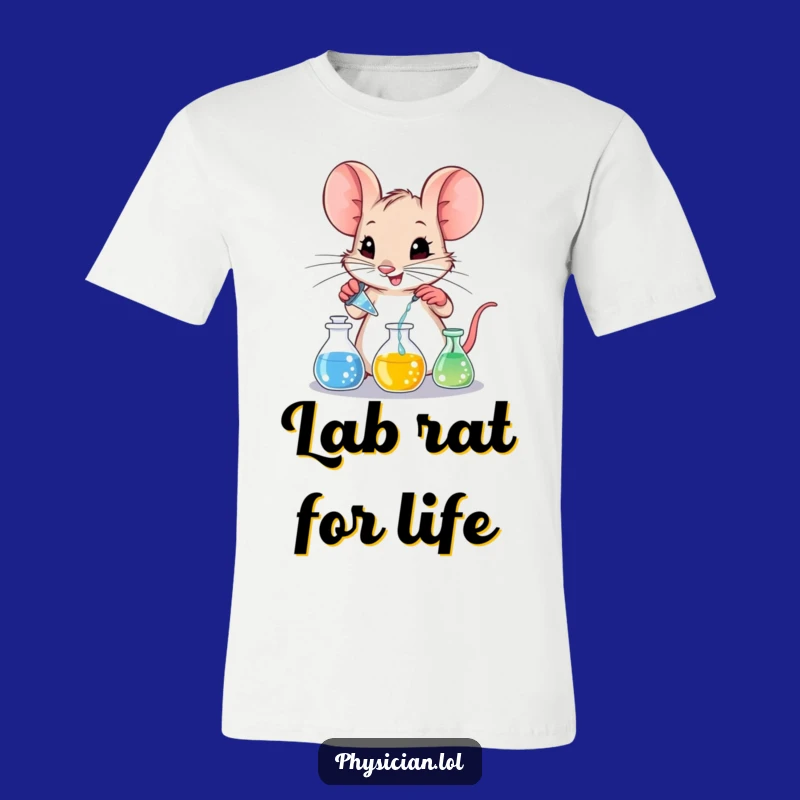 Funny Mouse Lab Tee: Mischievous Mixologist's Hilarious Science Shirt