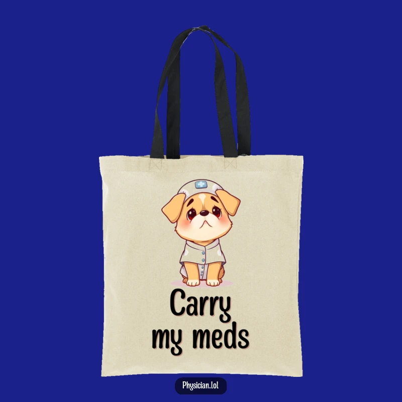 Funny Scared Dog Tote Bag: Carry Your Laughs with This Hilarious Pup Bag