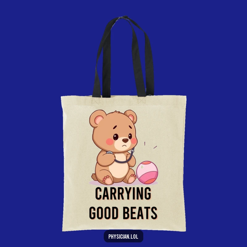 Funny Bear Cub Doctor Tote Bag - Hilarious Healthcare Accessory for Everyday!