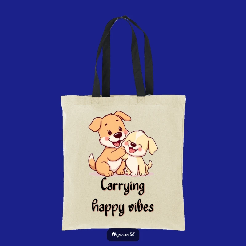 Funny Doggy Friends Tote Bag: Carry Your Essentials with Pup-tastic Style