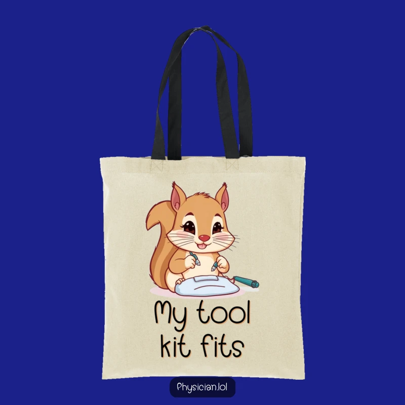 Funny Squirrel Surgeon Tote Bag - Chic Accessory for Precise Humor